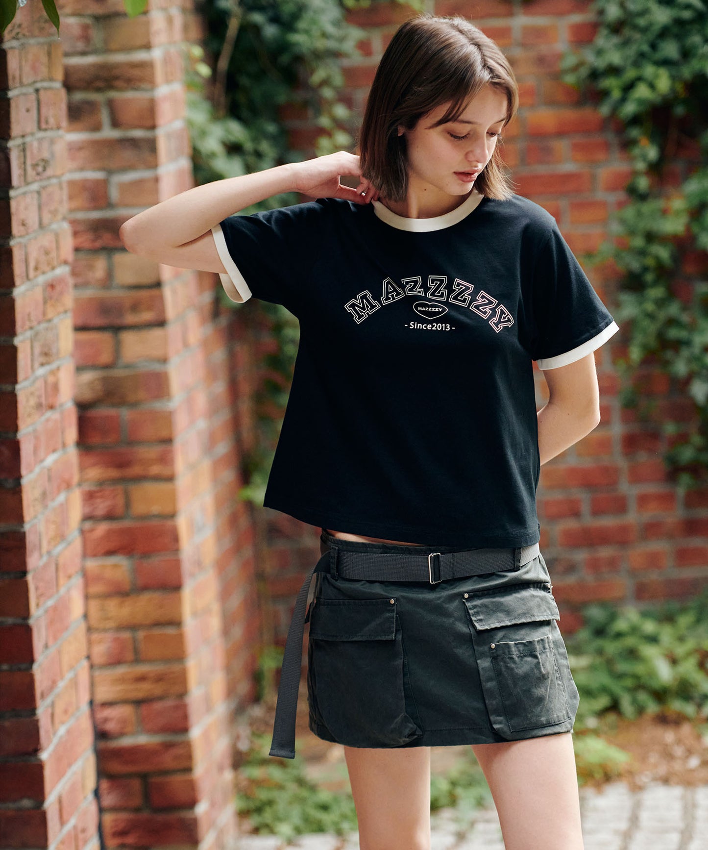 college logo tee/カレッジロゴTシャツ