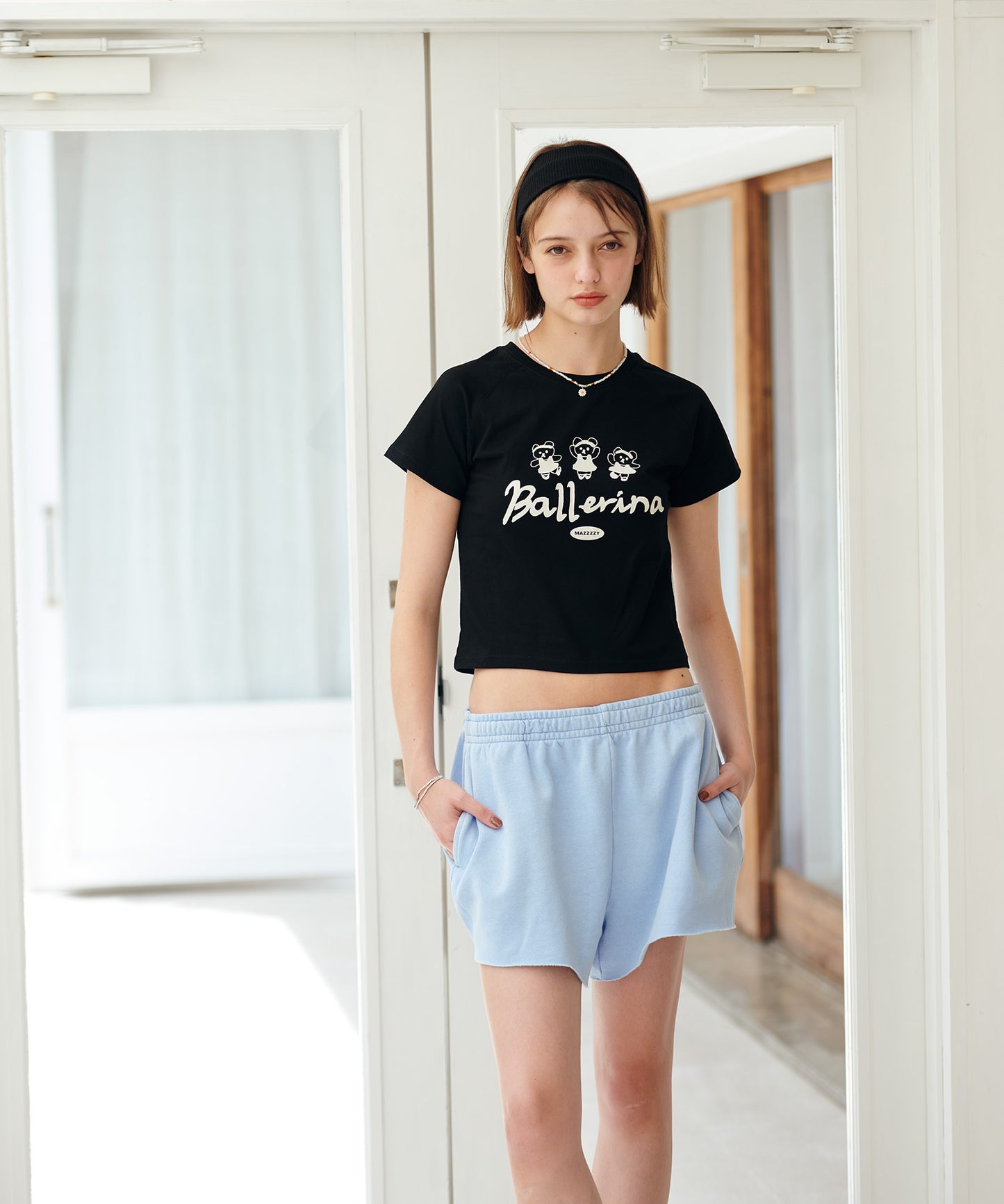 raglan cropped tee/ラグランクロップドTシャツ